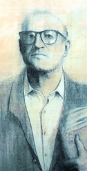 Francisco Carantoña pintado por Pelayo Ortega